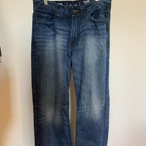 Express mens Blake style boot cut jeans, 32 x 34